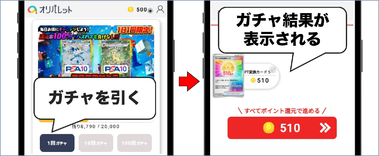 オリパレット 利用手順④