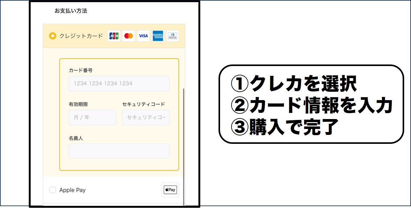 オリパワンのクレカ支払い方法3