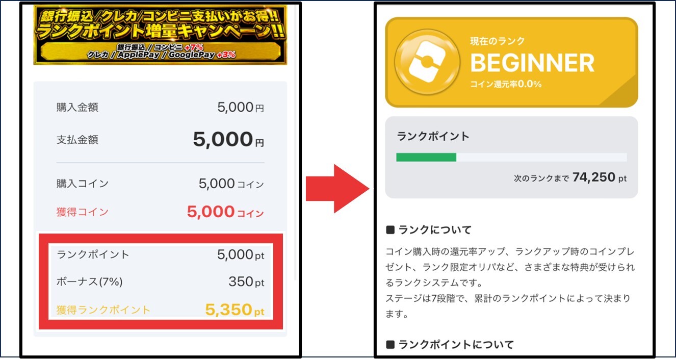 オリパワン銀行振込