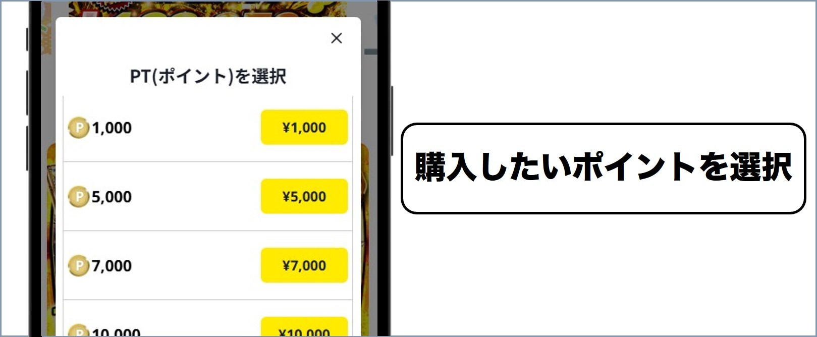 どっかん！トレカ 購入するポイントを選ぶ